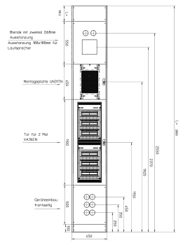 TEH-MSA TEH-MSA-MH-210624-1500 L= 2800MM Mediensäule leer RAL9016 verkehrsweiß